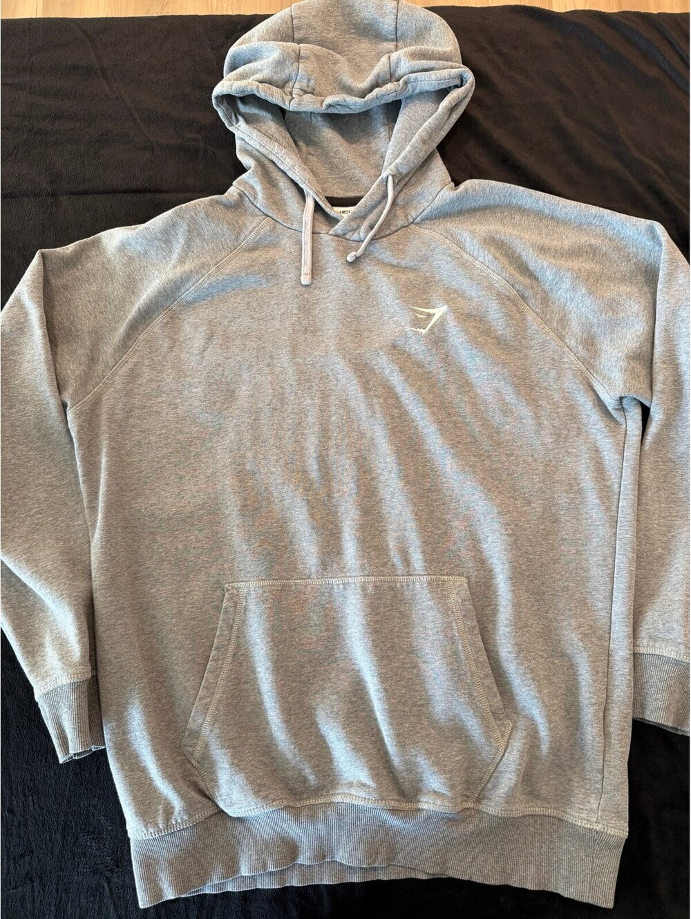 Gymshark Pullover Hoodie Grey Men's Size Large Athletic Sweatshirt